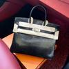Haute Couture halbhandgefertigte Tasche mit Eidechsenmuster 25/30cm Echtleder Commuter-Tragetasche Damen große Kapazität