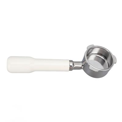 Bottomless Portafilter 51mm 3 Ears Stainless Steel Coffee Portafilter for 6001 5403 KF5400 White