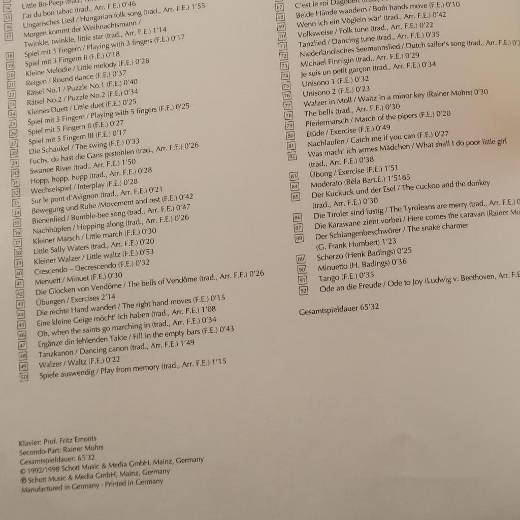 [USED] Sale! Foreign Books - Children's Piano Textbook with CD - Scott Publishing