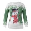 Women's Pullover Top Snowflake Snowman Print Casual Sports 3D Print Streetwear Blouse