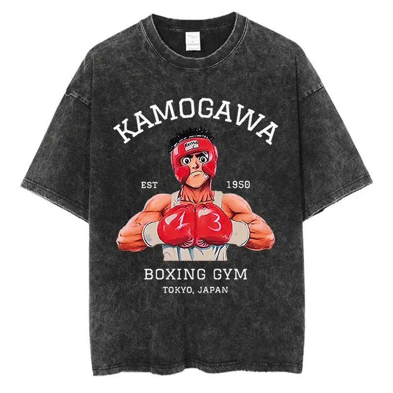 T-shirt Ippo Takamura Skull Cartoon Animation MMA Boxing Muay Thai Kickboxing Print 3D Training Workout Sport Unisex Short Sleeve Fitness Gym