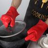 1 Paar Backwerkzeuge, Fünf-Finger-Herz-Silikonhandschuhe, Mikrowellen-Handschuhe, Verbrühschutz, hitzebeständig, zum Kochen, Küchenutensilien, bunte Gadgets