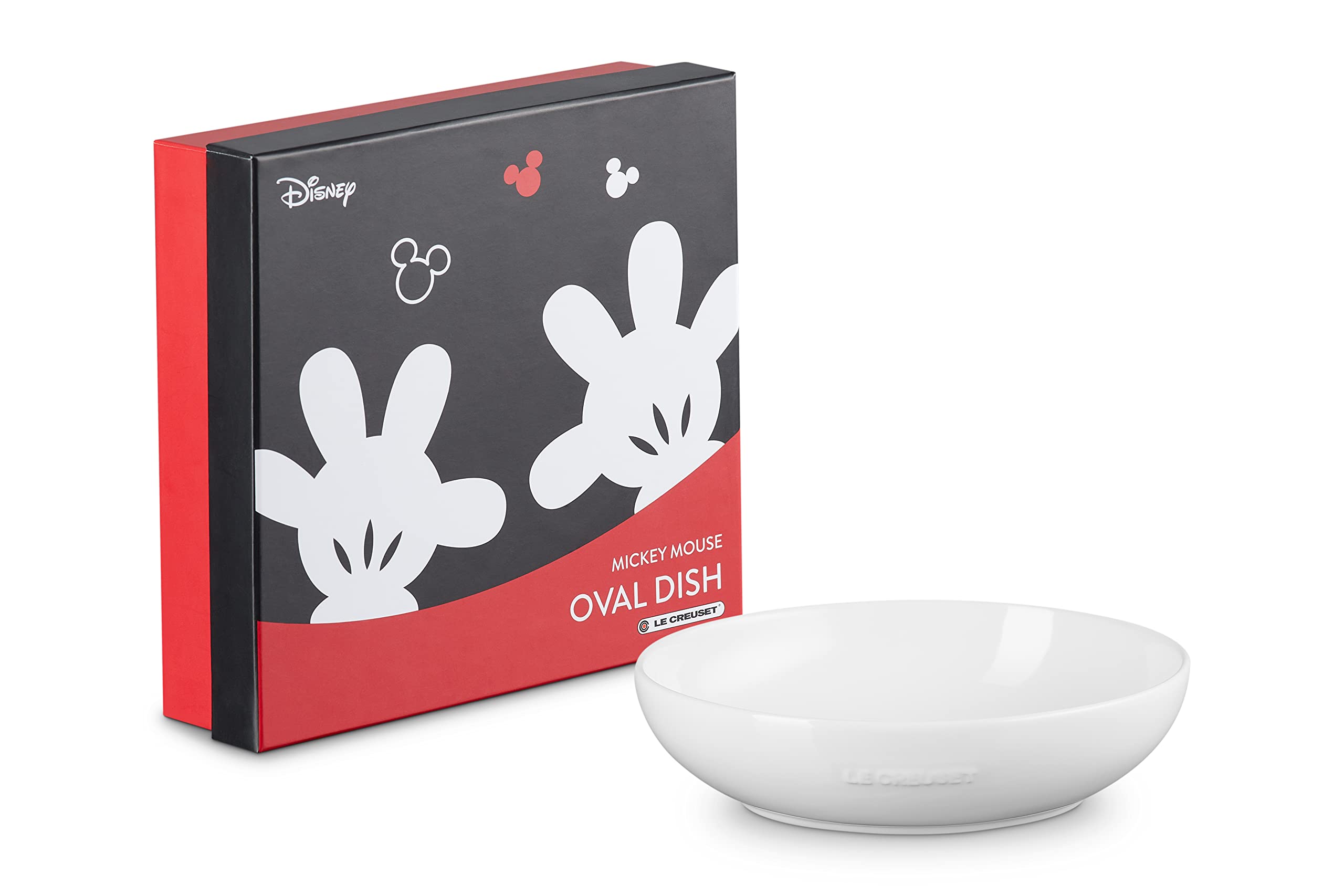 Le Creuset Disney Mickey Mouse Oval Dish 19cm white