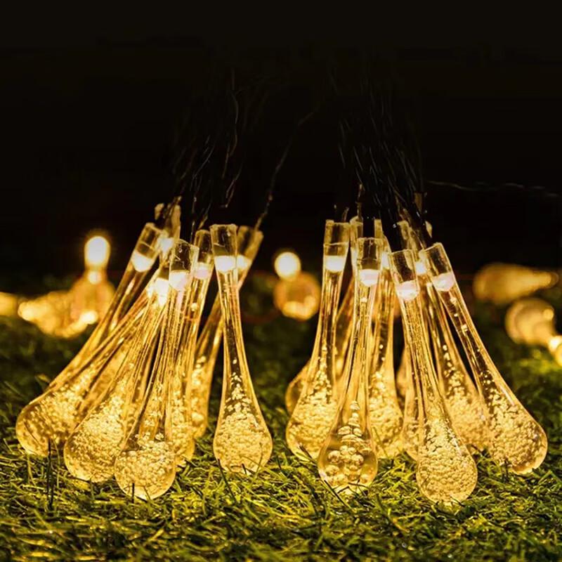 

HEIXIE Solar Waterdrop LED String Lights