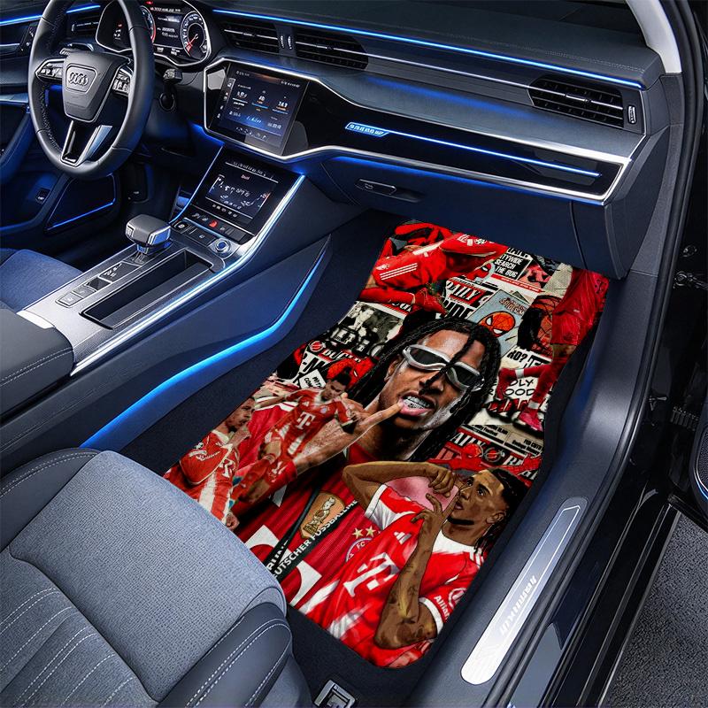 Mtdmichael Olise Black Full Coverage All-Season Car Floor Mats, XPE Non-Slip Wear-Resistant Textured Carpets for SUV Interiors