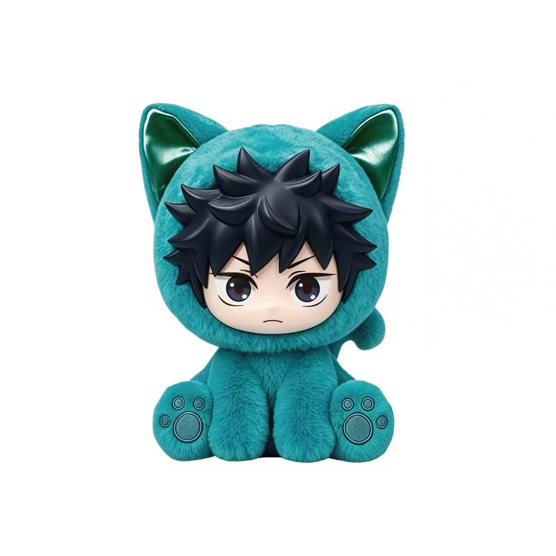 EAKI Jujutsu Kaisen Cat Sitting Party Blind Box Anime Figure Collectible Decor Ornament Birthday Gift Toy