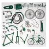 New 1/10 Miniature Alloy Model Bicycle Diecast Metal Bike Adult Simulation House Decor Fun Crafts Collection Ornaments Gifts