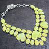 Gelber Triplett-Opal Handgefertigter 925 Sterlingsilber Schmuck Halskette 18" D7e93