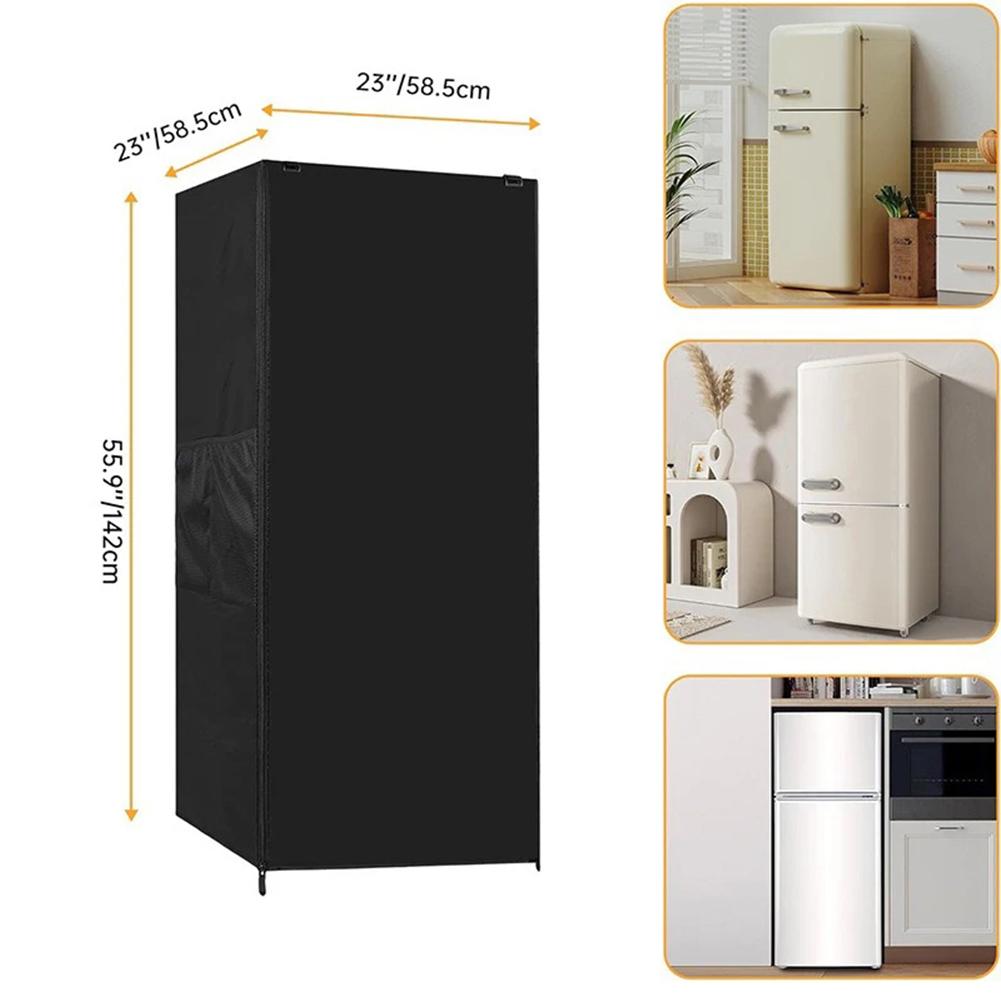 Tessuto Oxford 210D Protezione Frigorifero da Esterno Copertura Frigorifero Facile Accesso