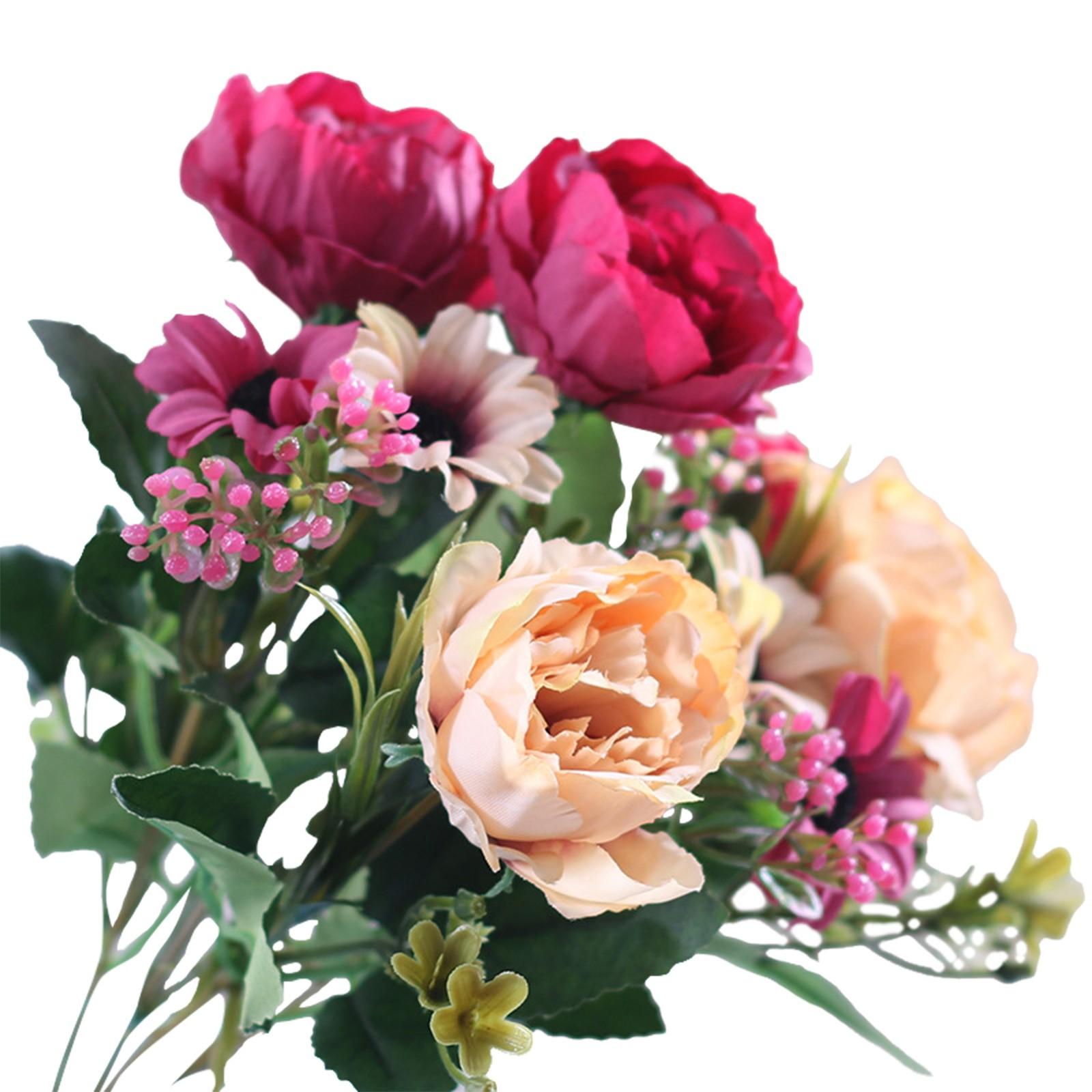 

30 см высококачественные цветы пиона шелковый искусственный букет Babybreaths аксессуары DIY маленькие искусственные цветы ромашки свадебный домашний декор One Size