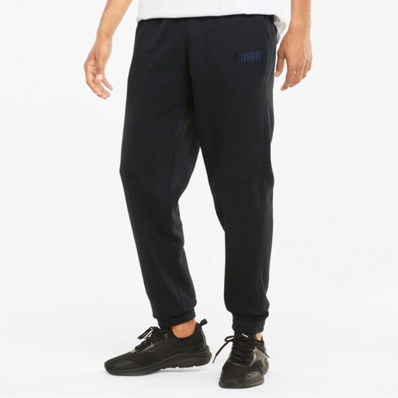 Puma Knitted Sweatpants Men's Black Moderate Cuffed Pants 846416-01