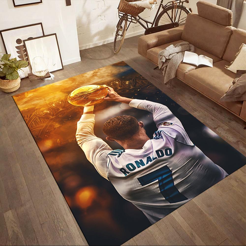 Dywanik Cristiano Ronaldo 5 Wzór do Przedpokoju Holu Pokojów Dziecięcych Salonów Antypoślizgowy Dywan Anime Wystrój Biura