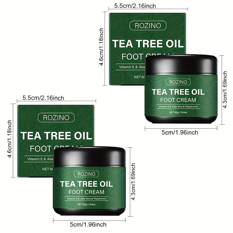 Tea Tree Oil Foot Cream for Moisturizing, Hydrating Exfoliating 55g