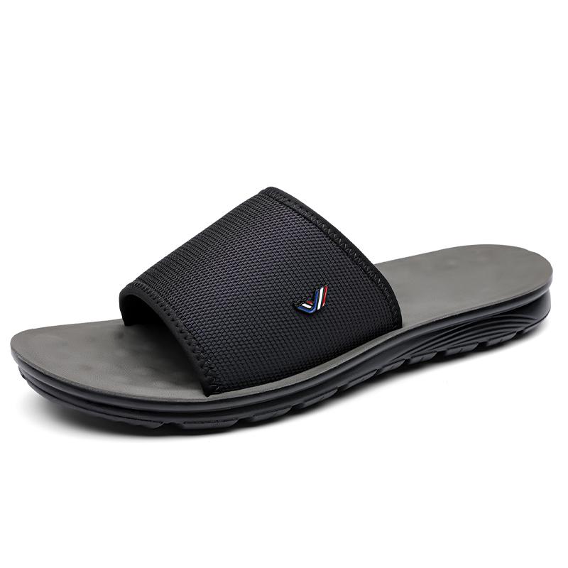

Fashion New Arrival Men s Buckle Slippers Lightweight Slides Non-Slip Open Toe Shoes for Indoor Outdoor Beach Flats Versatile Half Drag 46