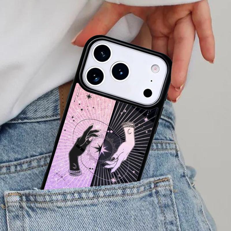 Occult Witchcraft Moon Gothic Witch Bumper Phone Case for iPhone 17ProMax 12 13 14 15 16e 17 Pro Max Plus Air Cover