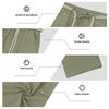 Men's Linen Drawstring Pants Lightweight Breathable Straight Leg Trousers Casual Summer Vacation Commuting Pants