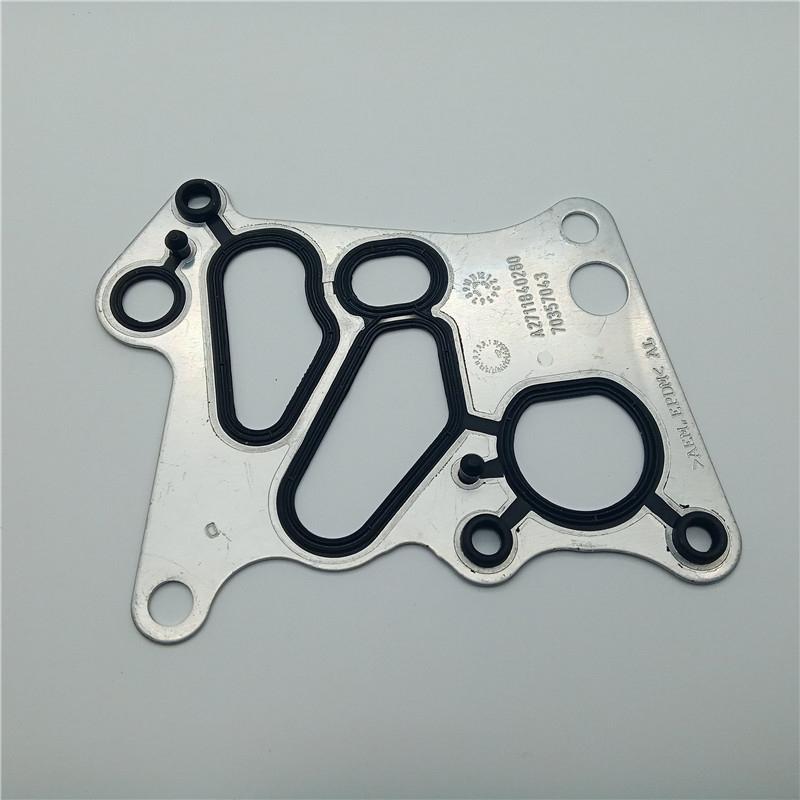 For Mercedes M271 W204 C180 C200 E200 SLK Oil Filter Housing Gasket / Radiator Oil Cooler Gasket Kits OE: 2711840280