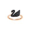 Ikonischer Schwan Schwarzer Ring Damenring 5366585