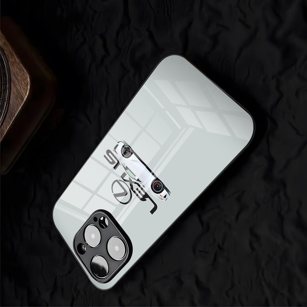 Auto L-LEXUS-S Luxurious Phone Case For IPhone 17 Air Pro Max 16 15 14 Pro Max 13 12 Plus Glass Cover AEJ1