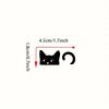 Black Cat Peeker Sticker, Blank Button, Vinyl Decal, Car Stickers, Vinyl Stickers  Cat Deca