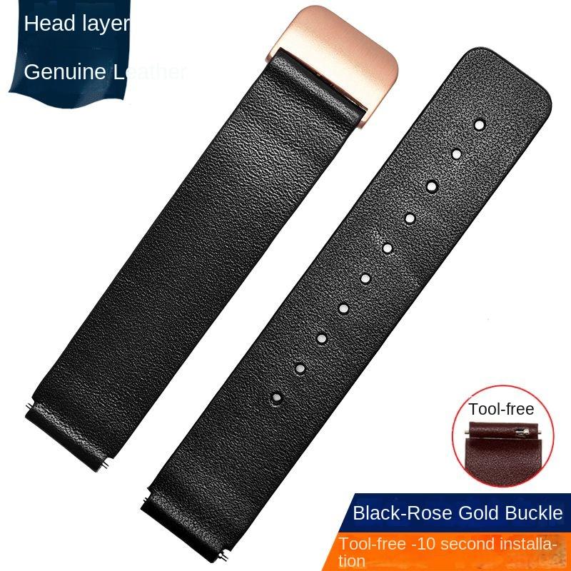 For Huawei B3 B6 B7 Bracelet Leather strap b5 mocha brown sports intelligent business version foldable buckle watch chain 16mm