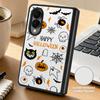 Halloween Ghost Pumpkin Case For Samsung Z Fold 8 Ultra 7 6 5 4 Hybrid Leather Skin Hard PC Bumper Cover For Galaxy Z Fold8 Fold7 Fold6 Fold5