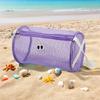 Playful Two-Eyed Beach Wash Bag - Lightweight Leak-Proof Zipper Closure Adjustable Strap & Mesh Window Travel Toiletry Organizer