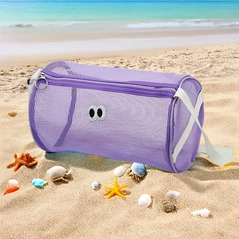Playful Two-Eyed Beach Wash Bag - Lightweight Leak-Proof Zipper Closure Adjustable Strap & Mesh Window Travel Toiletry Organizer