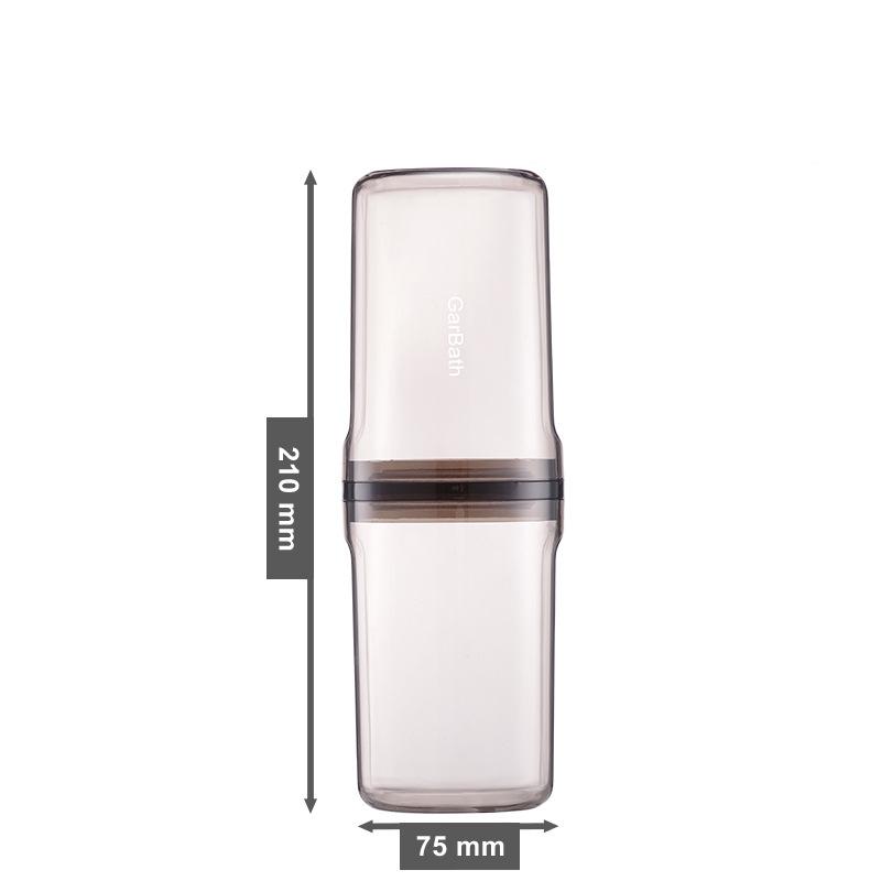 Travel Wash Cup Portable Mouthwash Cup Transparent Brushing Cup Tooth Tank Set Washing Toothbrush Toothpaste Toothbrush Box