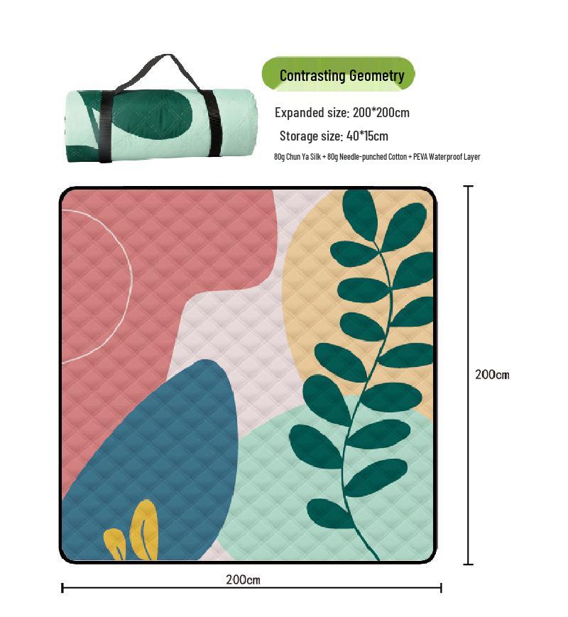 Oversized Waterproof Beach & Picnic Mat - Foldable, Thickened PEVA for Outdoor Use