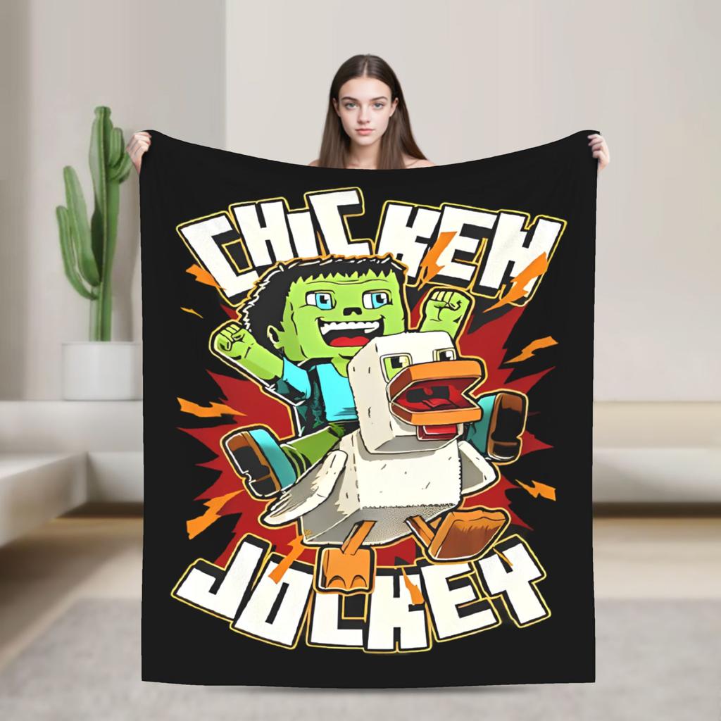 Knitted Blankets My M-Miners Flannel Lightweight Thin Throw Blanket Creepin It Real Pixel Game Crafts for Bedroom Sofa Bedspread