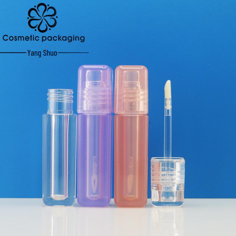 5ml Transparent Square Lip Gloss Tube - Empty Cosmetic Packaging for Lip Glaze or Concealer