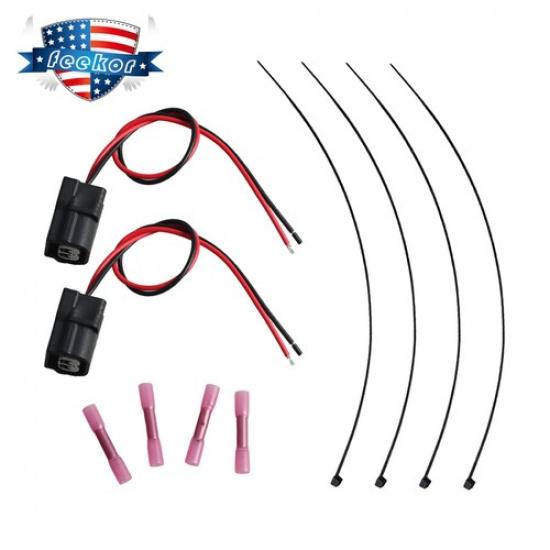 2X Fuel Injector Wire Connector Plug Pigtail Fit for Honda Pioneer 1000 SXS1000