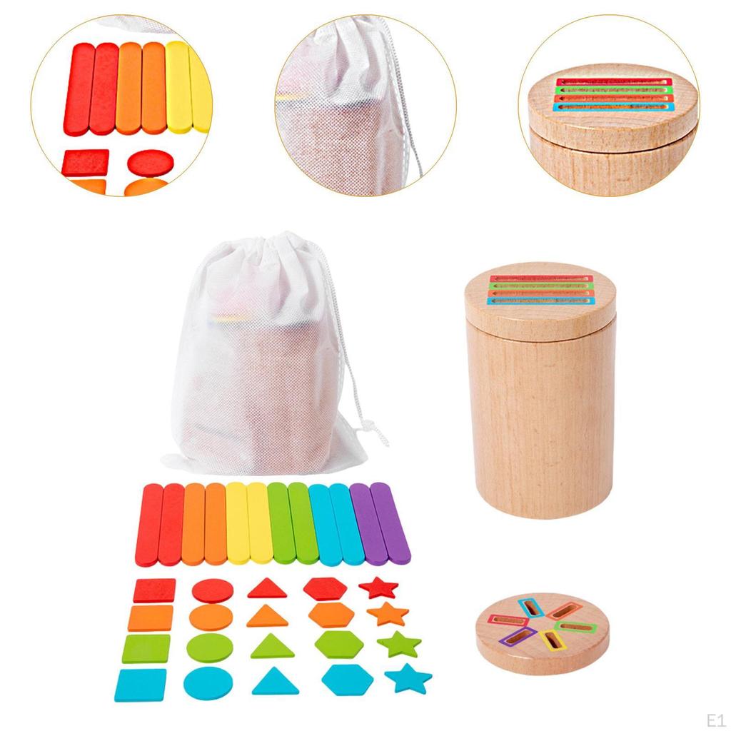 Color Shape Sorter Toy Early Learning Geometric Cognition Educational Recognition for
