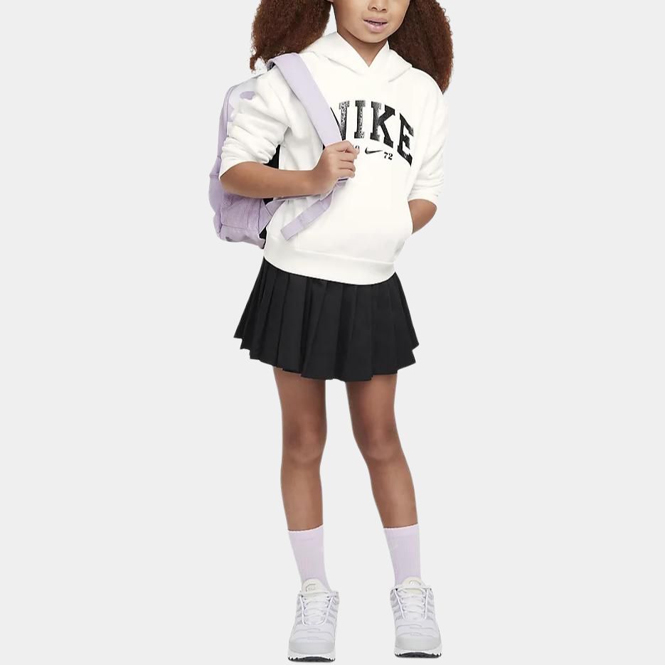 Nike Sweatshirt Swoosh Spirit Comfortable Casual Fleece Lined Sail White Children Aged 3 7 Years Old HQ7891-133