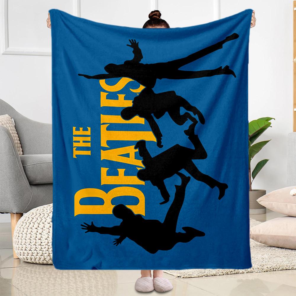 Beatles Space Blanket Soft & Cozy Suitable for Bed Picnics Bedding Four Seasons Multipurpose Modern Gift for Travel Home Birthdays