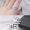 Schachbrettring - Modisch, Einzigartig, Luxuriös, Kleinformatig, Kleines Design - Kariert - Hochwertig - Cooler Stil - Neues Modell - Zeigefingerring