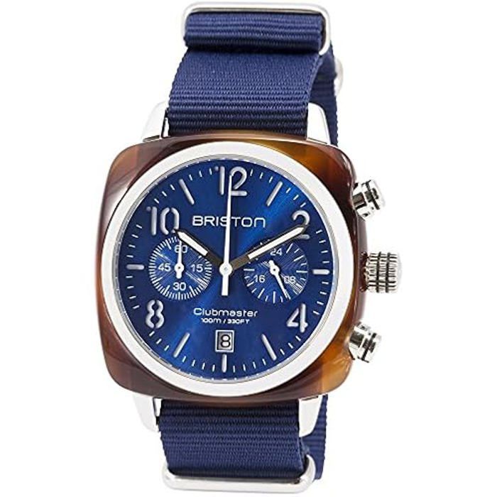 Briston Blue Clubmaster Classic Chronograph Watch 15140.SA.T.9.NNB