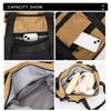 Color Block Fitness Bag Short-Distance Travel Bag Lightweight Storage Sports Bag