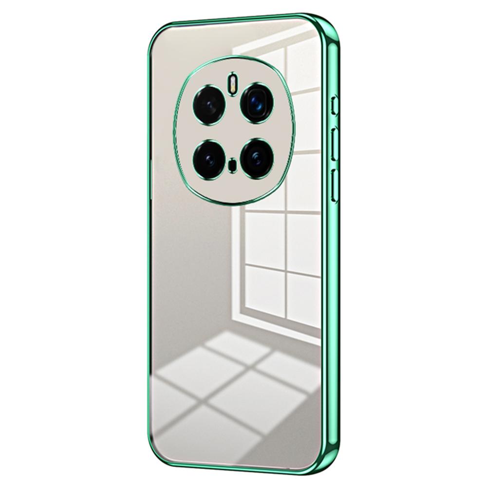 

For Honor Magic7 Pro 5G Case Electroplating Frame Soft TPU Phone Cover Green