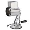 Manual Cheese Grater Shredder Stainless Steel Kitchen Hand Crank Grinder with 5 Interchangeable Blades and Handle for