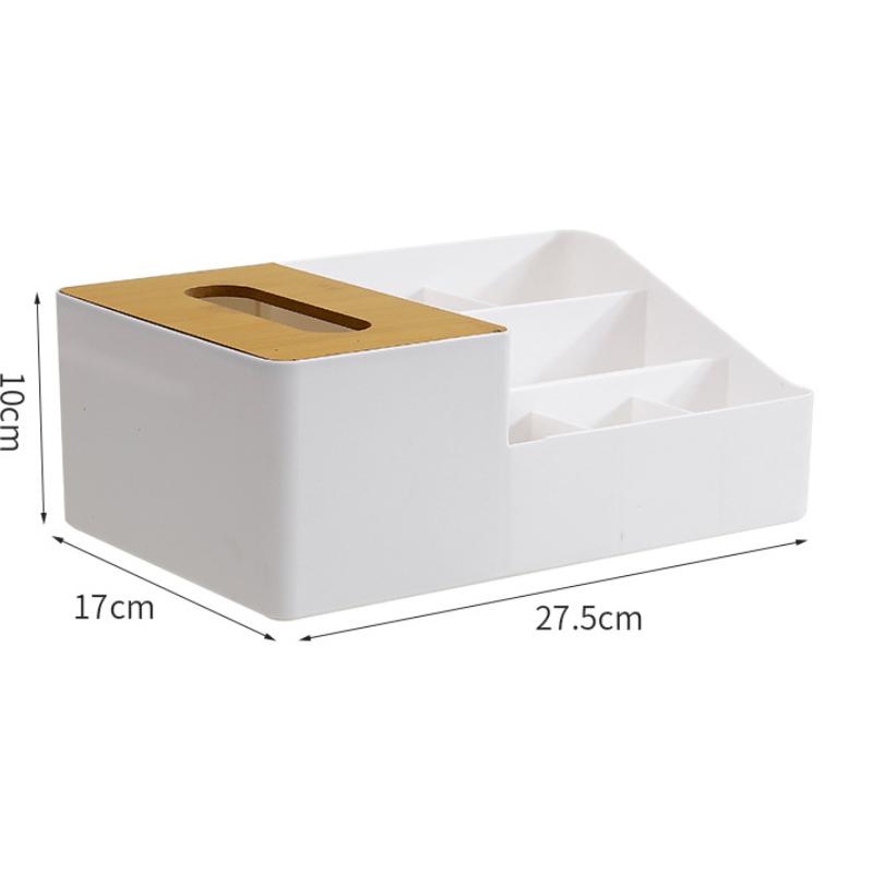 Jednoduchá a moderní stolní zásuvka na ubrousky, tuba na ubrousky pro domácí restauraci, dálkové ovládání na čajový stolek se samostatným úložným boxem