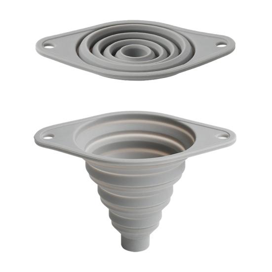 Silicone Funnel, Mini Collapsible Funnel for Kitchen Oil, Wide Mouth Liquid Funnel for Bottles, Space Saving Dry Goods Funnel Kitchen