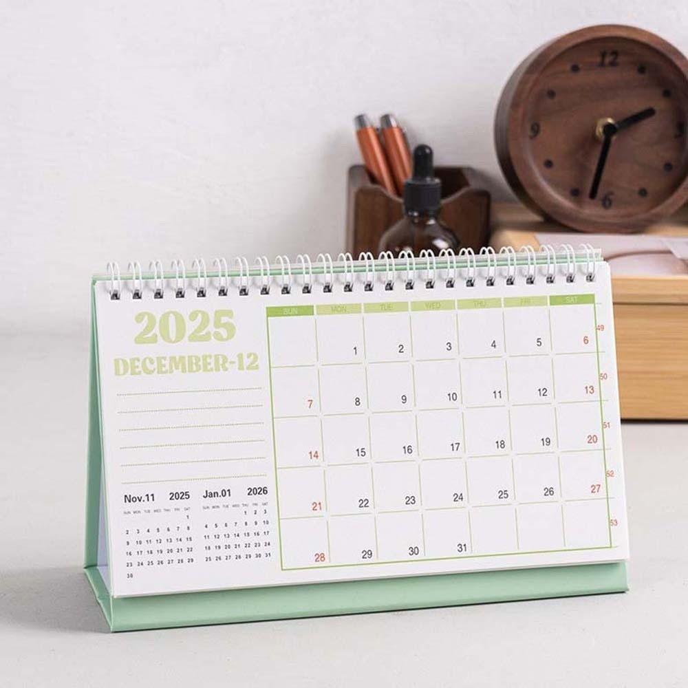 Aesthetic 2026 Desk Calendar Anti-splash Water Date Display Ornament Calendar Ornament  Gifts