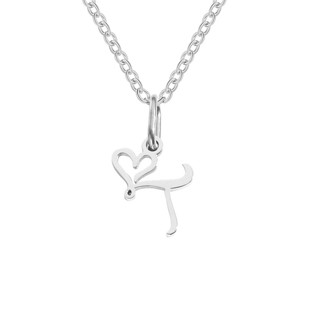 St. Delan Versatile 26-Letter Stainless Steel DIY Necklace Pendant