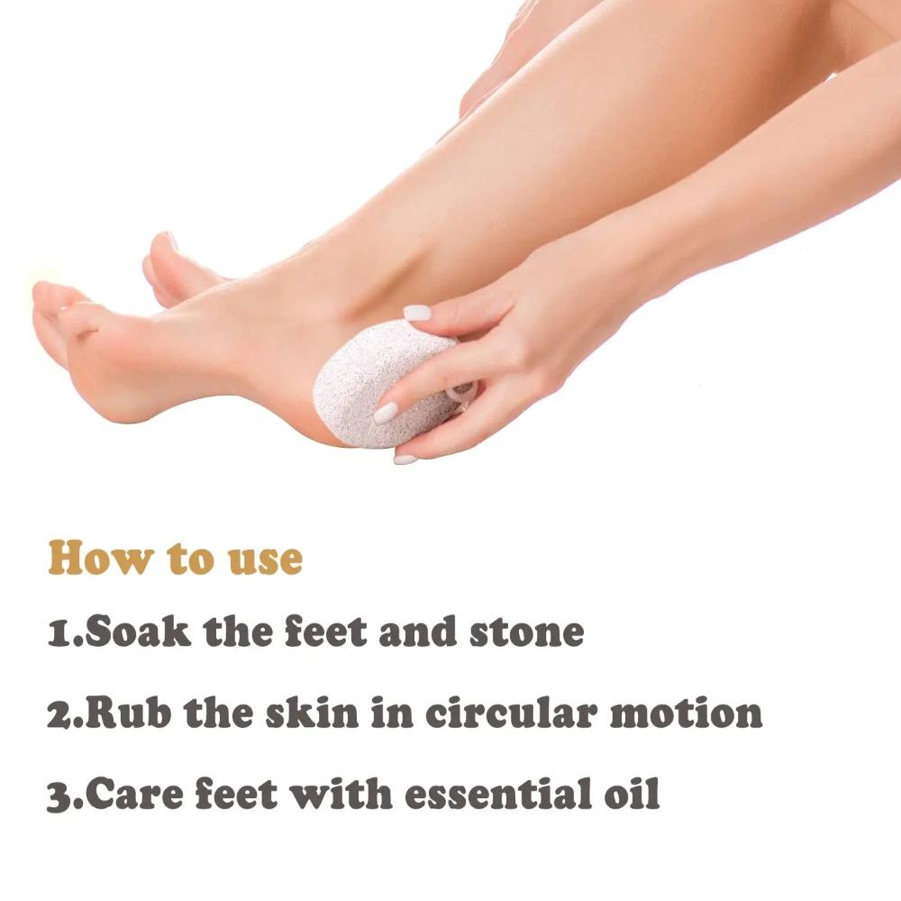 Hard Natural Pumice Stone Feet Elliptical Pedicure Brush New Grinding Foot Stone  Foot Care