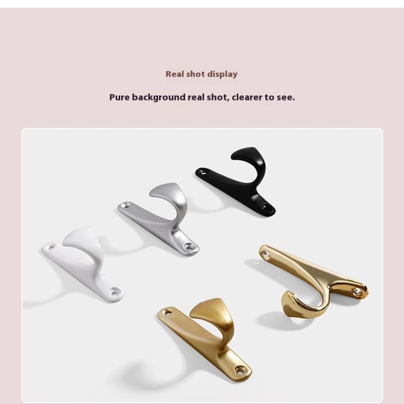 Moderne Noordse Lichte Luxe Aluminiumlegering Nieuwe Ophanghaak Badkamer Kledingkast Deur Kleding en Garderobe Wandhanger Wand Hangi