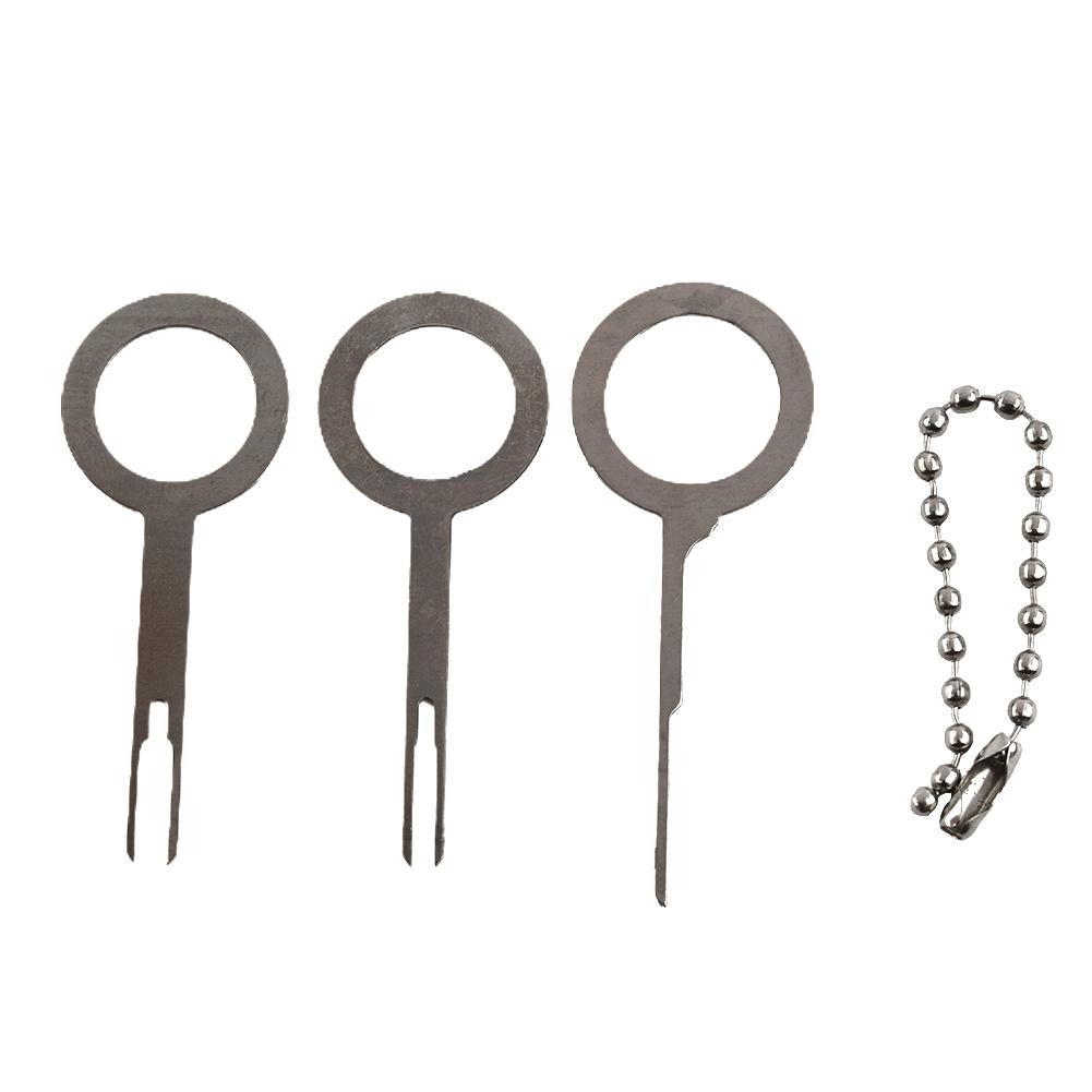 Auto 3 Pcs Electrical Terminal Wiring Crimp Connector Pin Removel Key Tool Kits