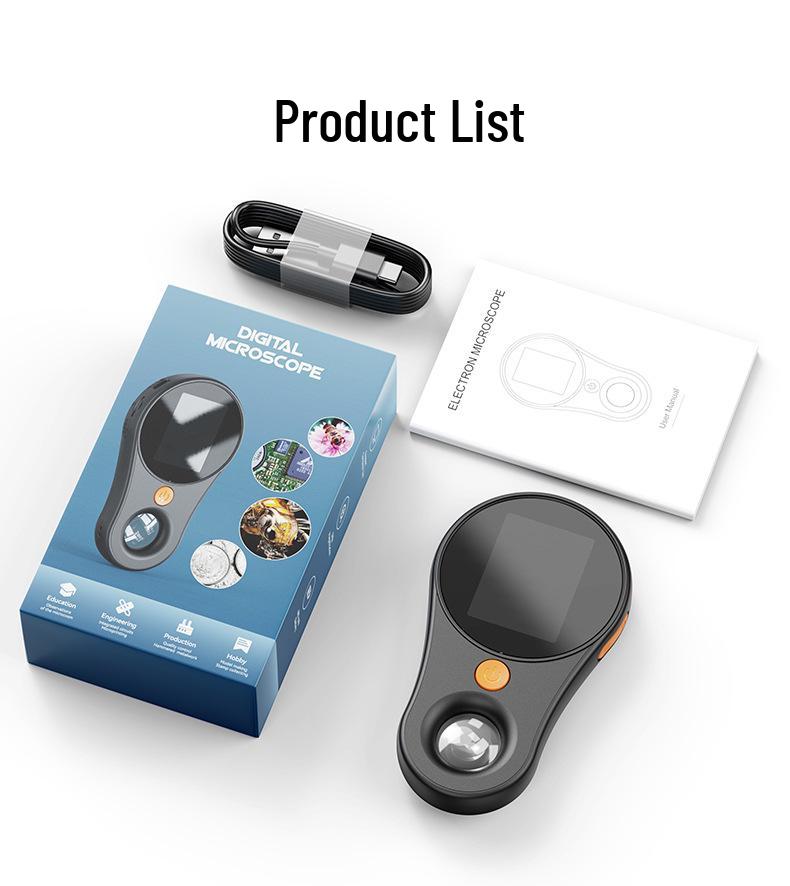 370 Handheld Digital Microscope: 2MP Portable HD Electronic Magnifier for Kids