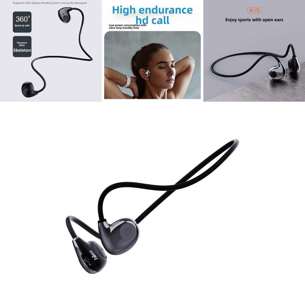 Hileo Hi72 Offene Ohrbügel-Kopfhörer, Wasserdicht, für Sport und Fitness, Bluetooth-Kopfhörer für Aktive Fitness
